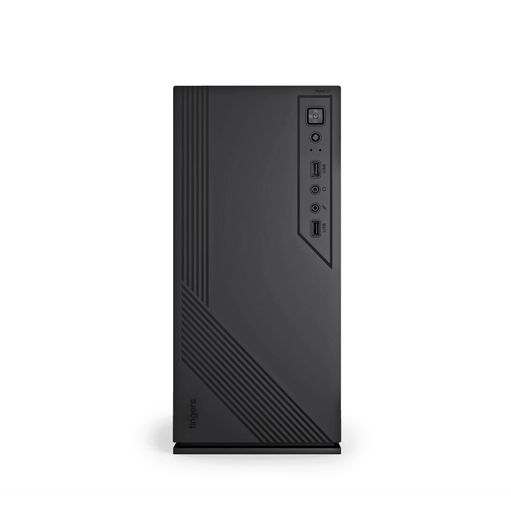 FINGERS Metal-C7 Micro ATX PC Case Front View