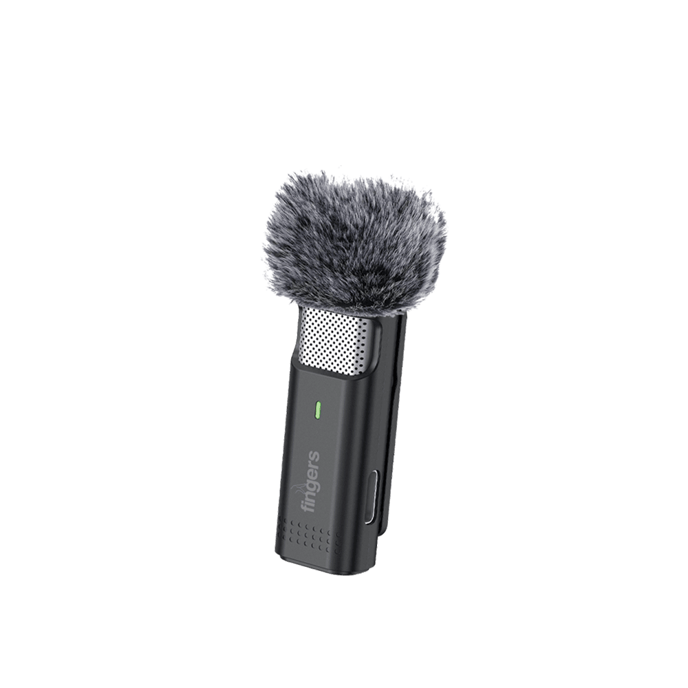 FINGERS PhoneMic Lavalier Wireless Mic with Wind Muff 
