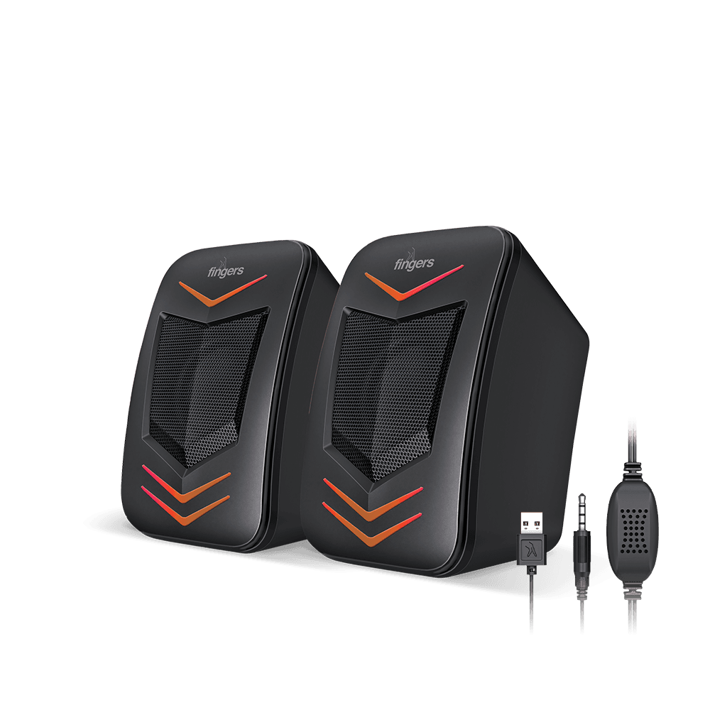 FINGERS RGB-FunBeats USB Powered 2.0 Speaker with Cable 