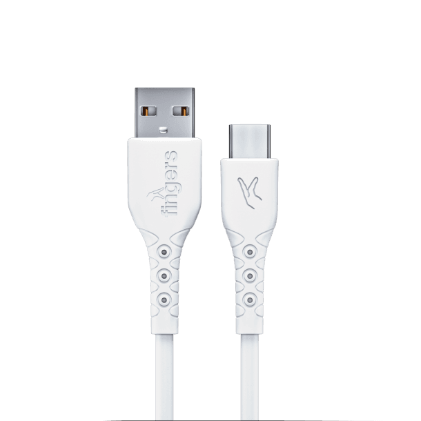 FINGERS FMC-TypeC-09 Mobile Cable with Type-C port in white