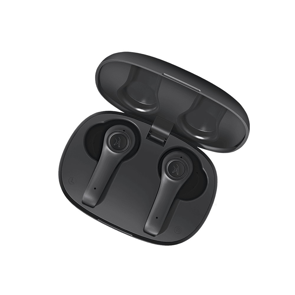 ANC-HopBeats TWS Earbuds Open Case Cross Look