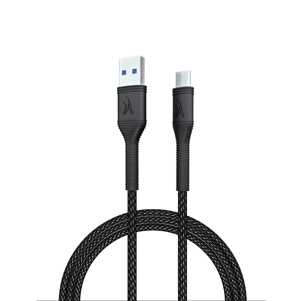 FINGERS RuggTwist-C02 Type-C Mobile Cable Folded Look