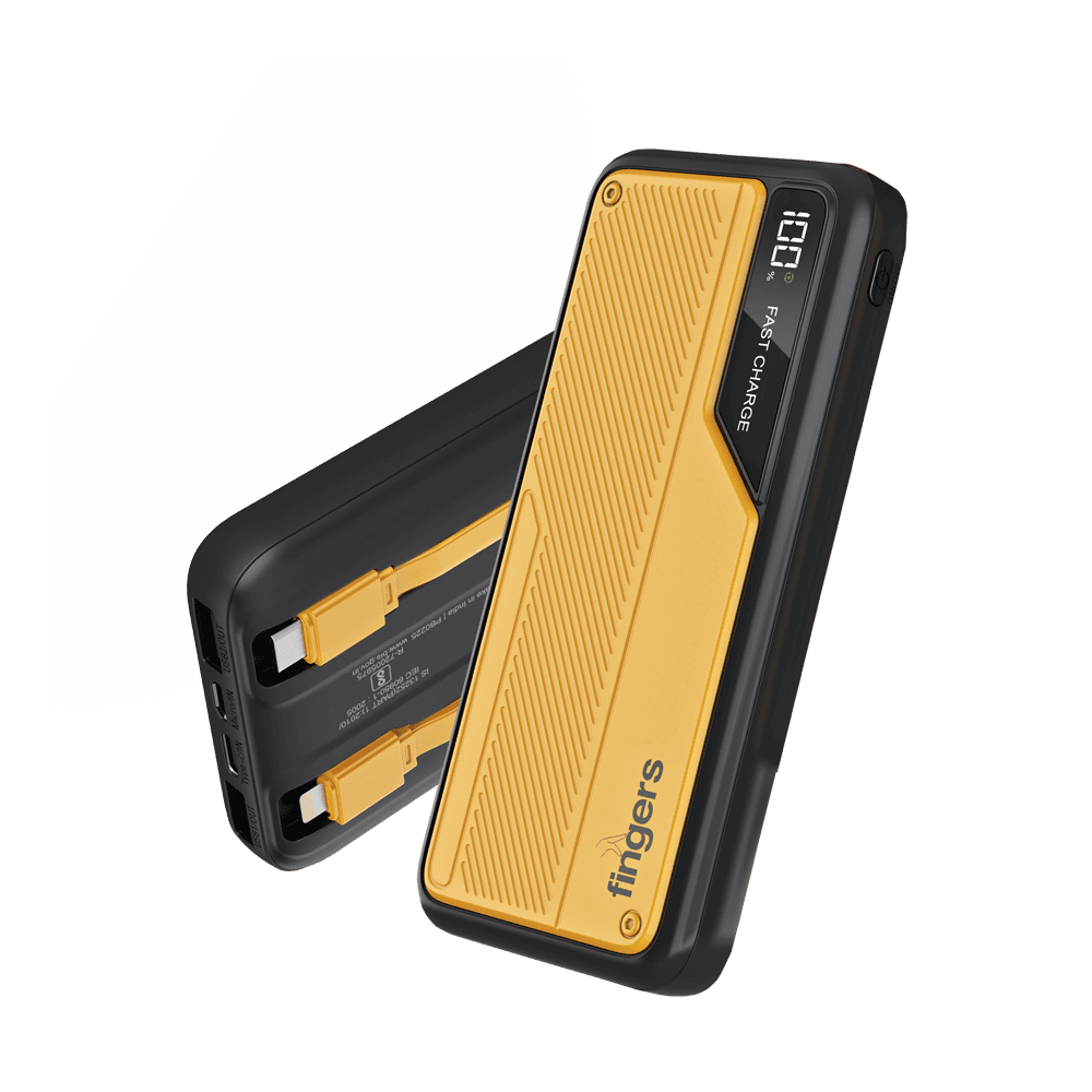 FINGERS Fuel-K3 Powerbank with built in cable