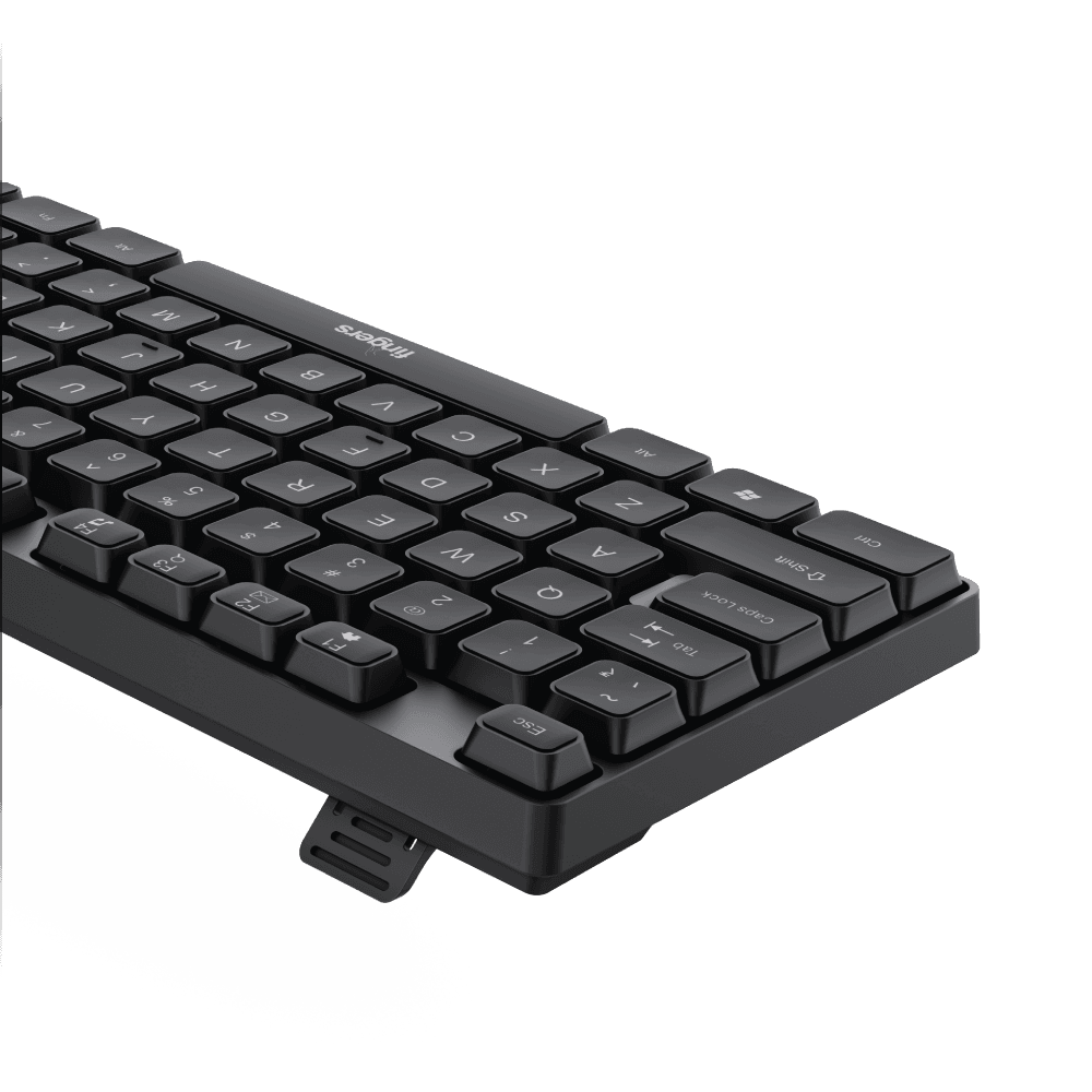 A black FINGERS WonderClicks K9 laptop keyboard with wire