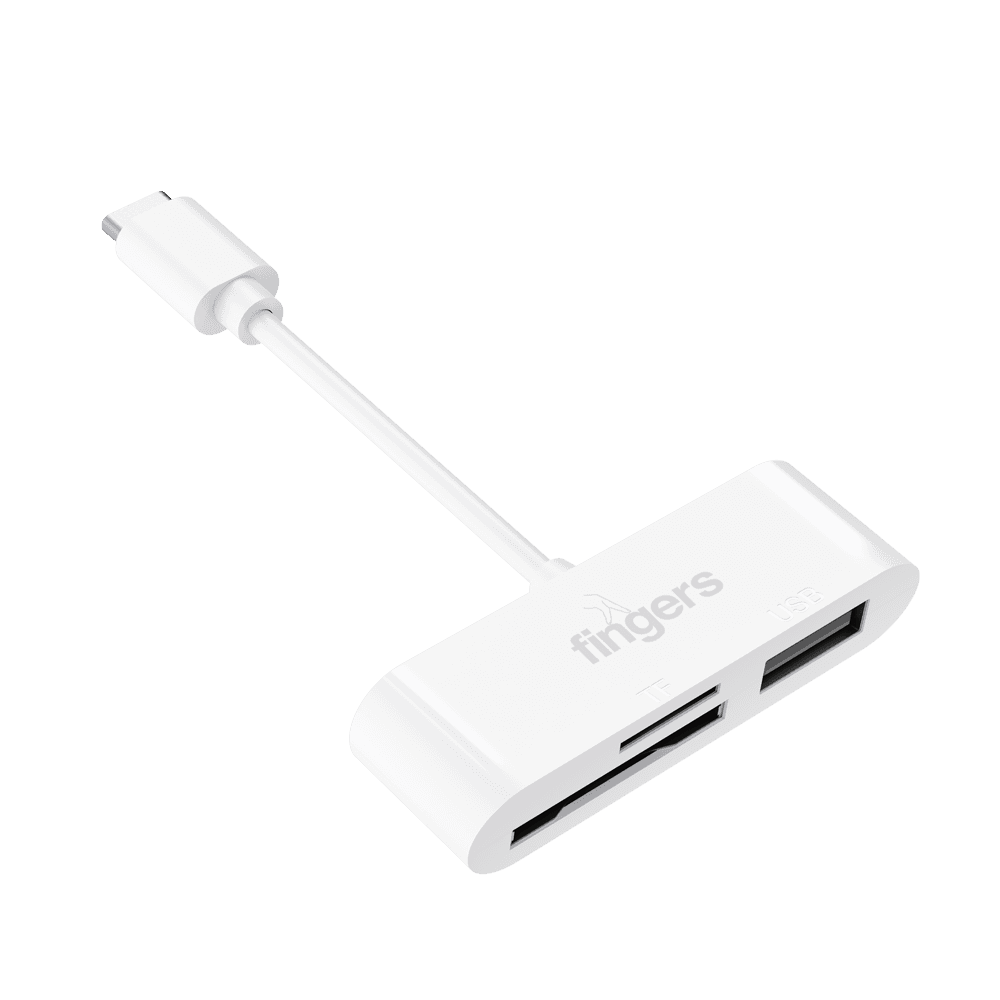 FINGERS Compacto USB Hub with attached cable