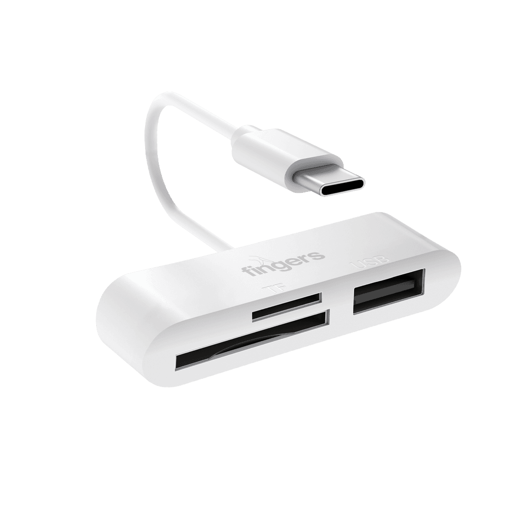 FINGERS Compacto Card Reader with 3 port extension