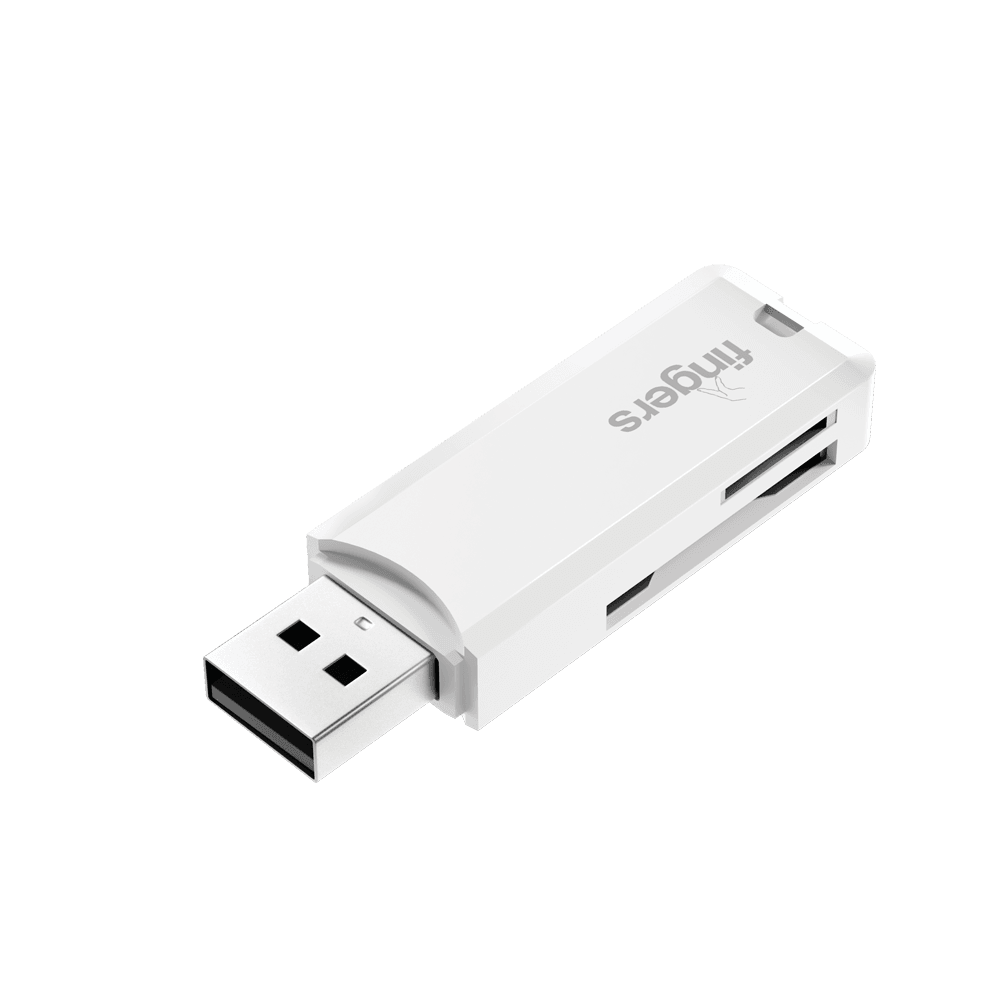 Top view of FINGERS RapidRead SD card reader