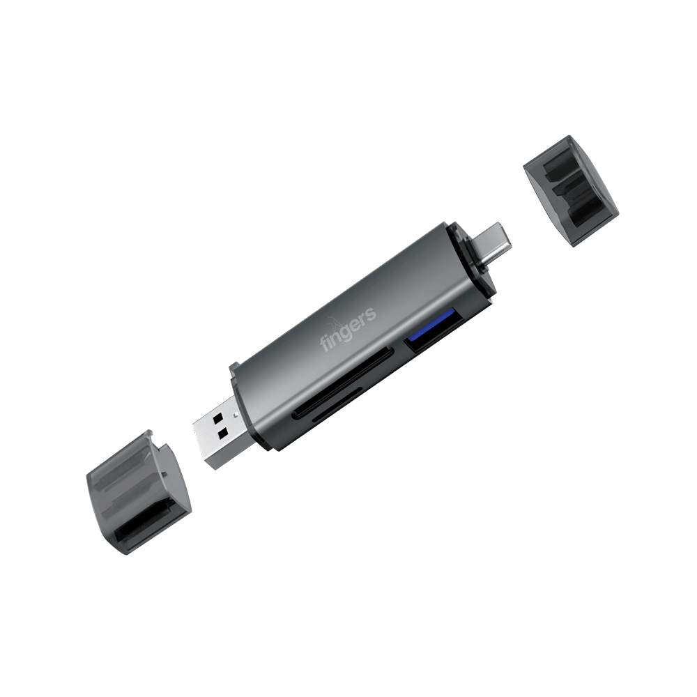 Deconstructed view of FINGERS FlexiPort USB Hub
