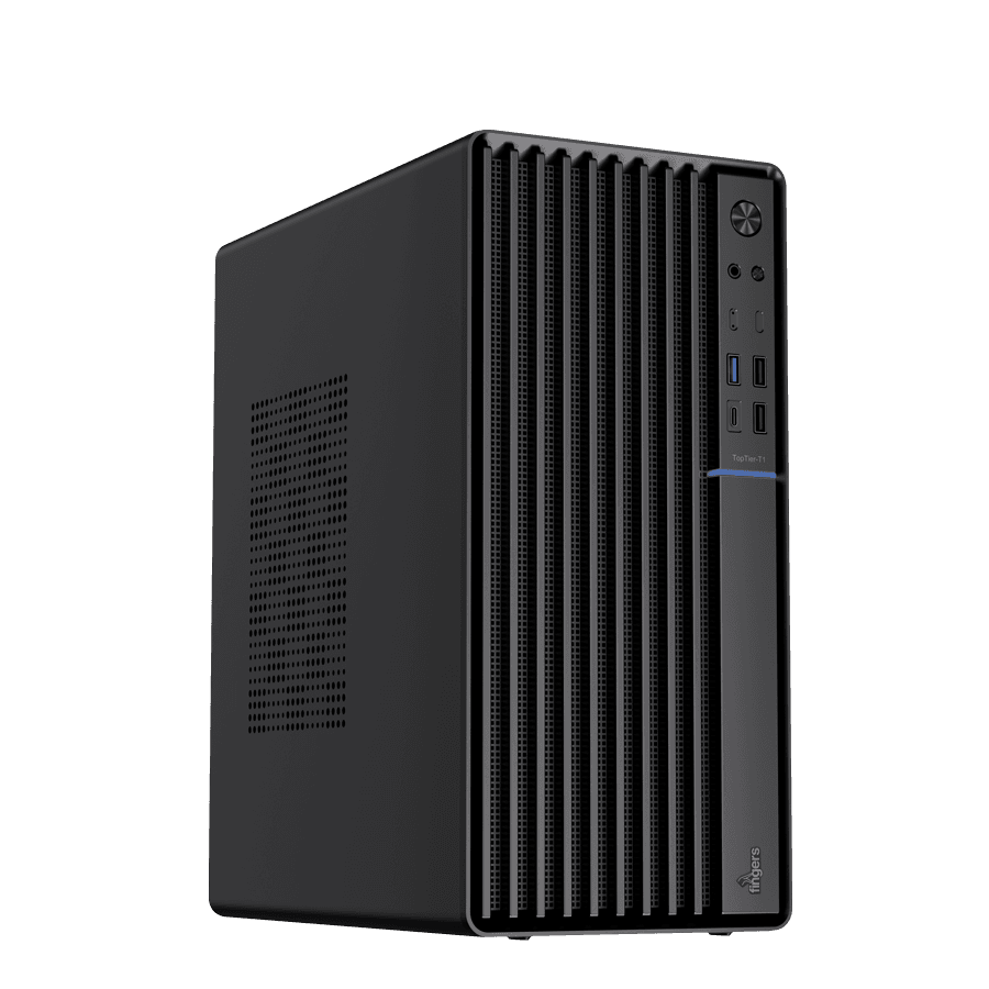 FINGERS TopTier-T1 gaming case slim profile with robust metal panels