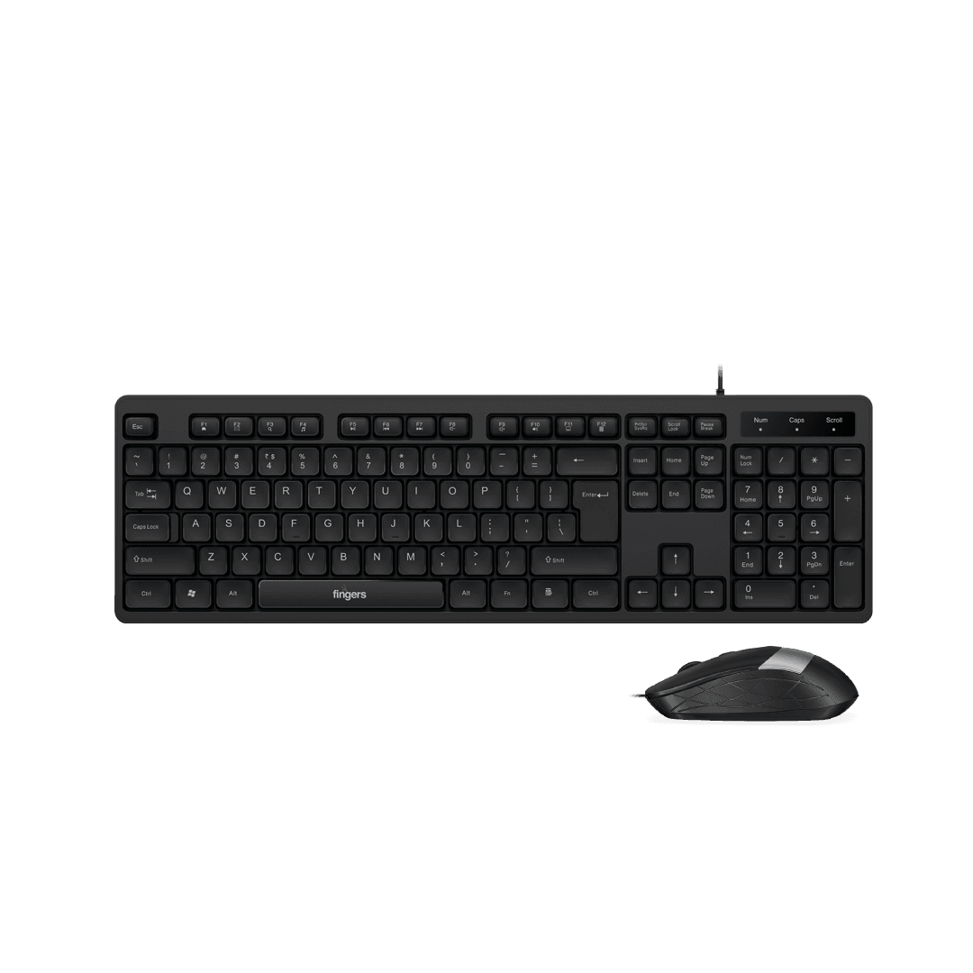 FINGERS CheesyDuo-D3 Deskset Wired Mouse in dual tone