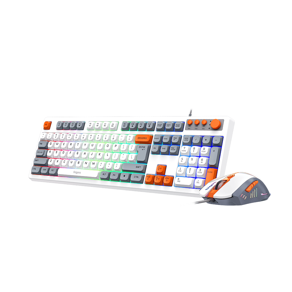 Mouse and keyboard of FINGERS CubikCombo Wired deskset