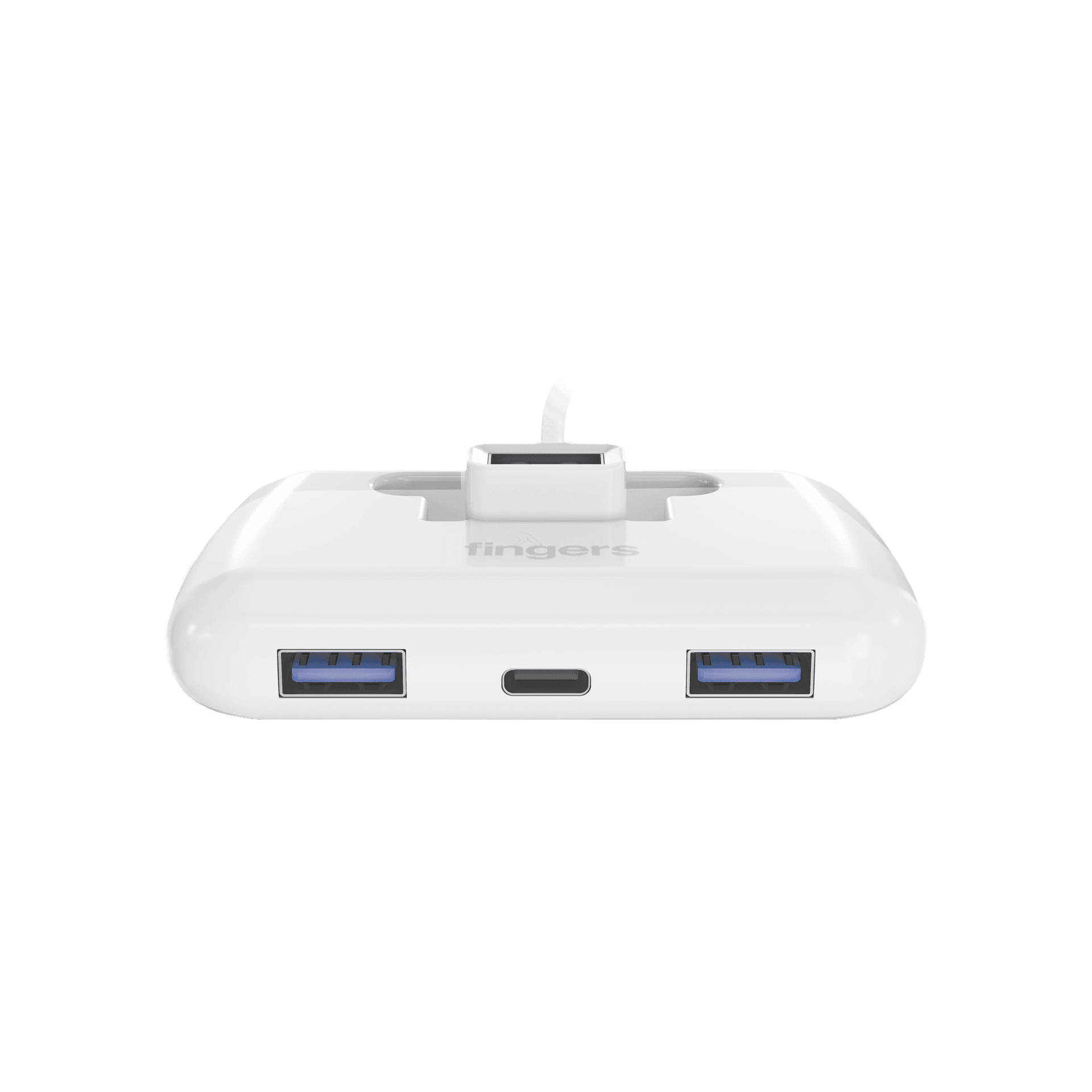 Highlighting the ports of  FINGFast-CU3.0 4 port usb hub