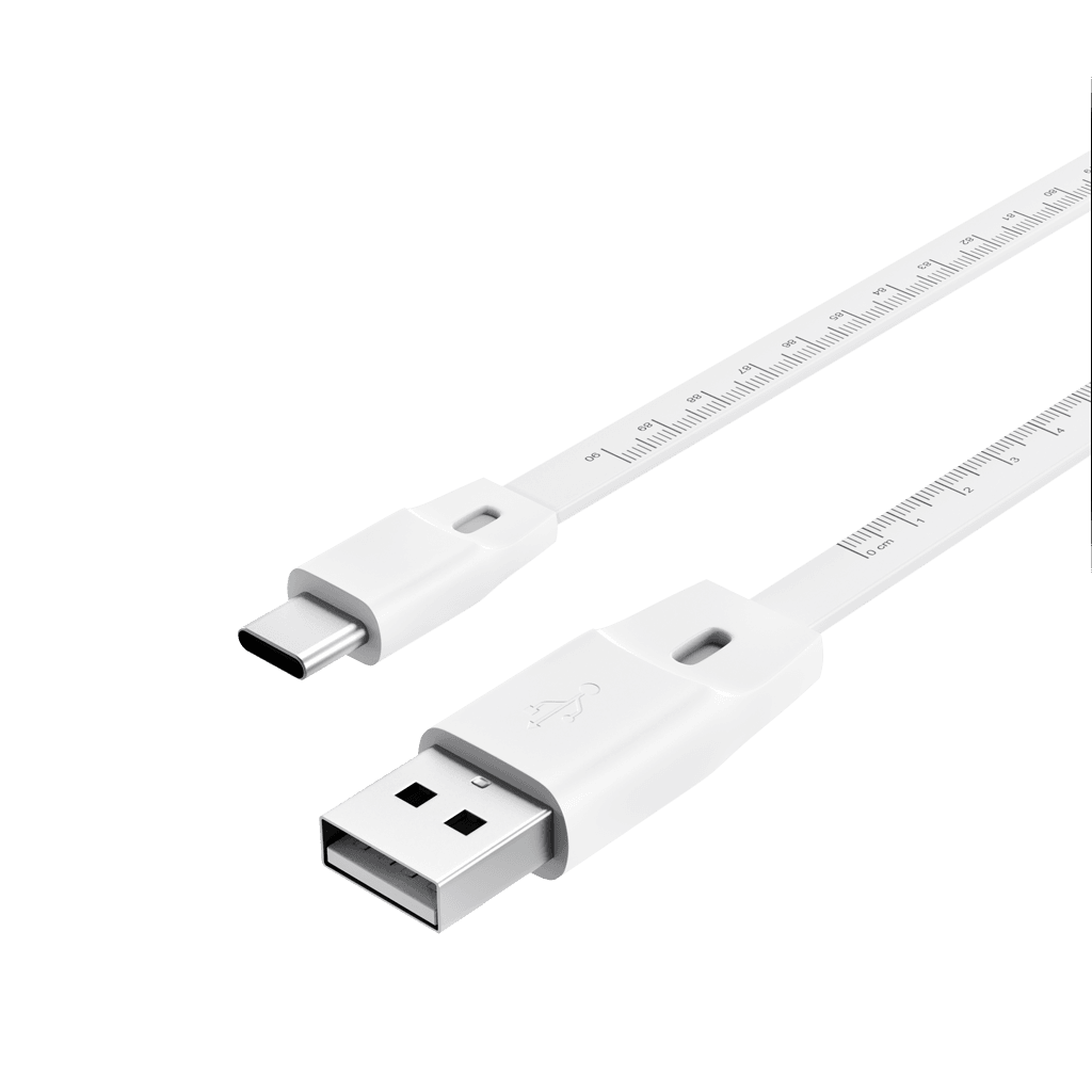 FINGERS FMC-ChargeScale-C03 USB charging cable with clear measurement markings