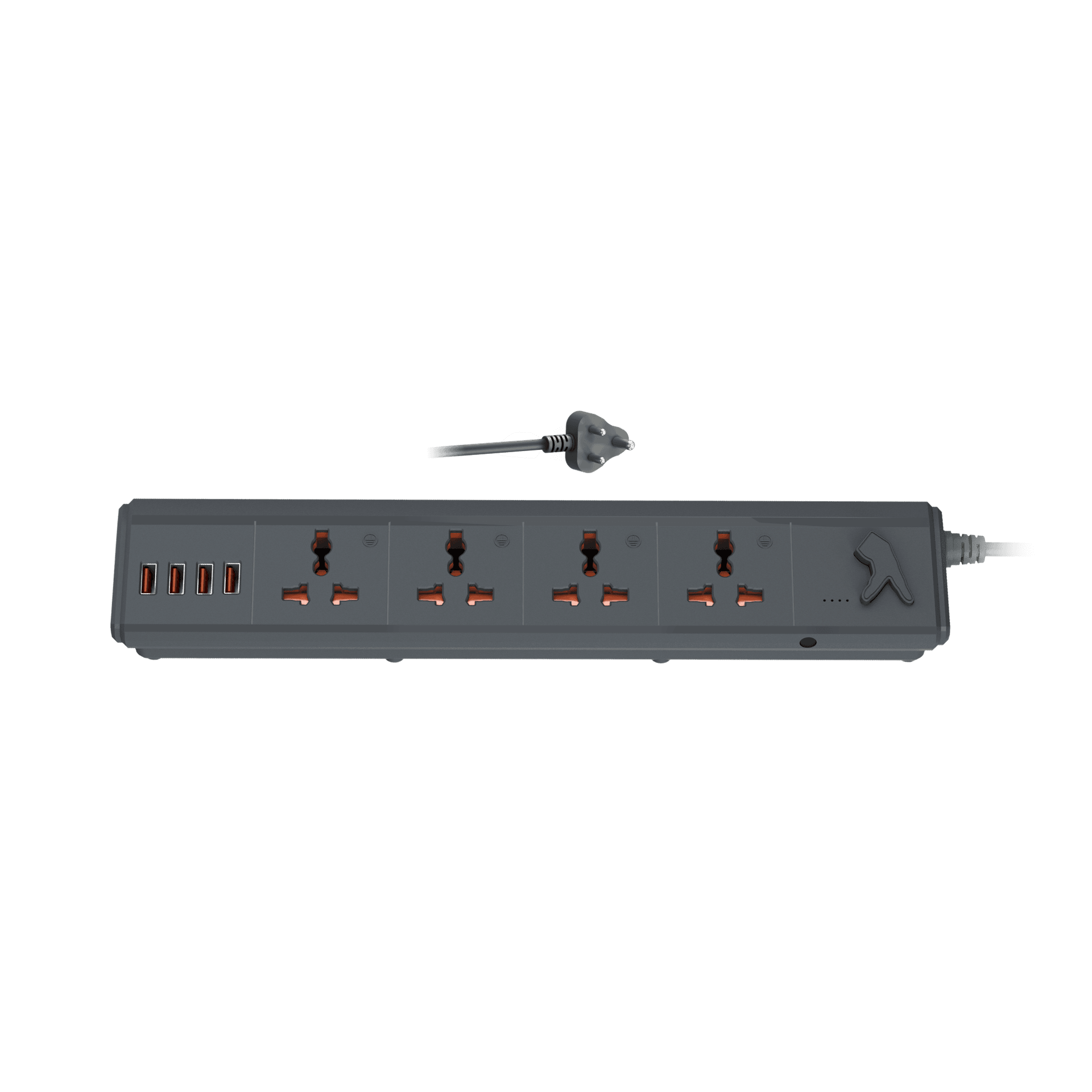 FINGERS PowerStation-4S4U power strip with connecting plug