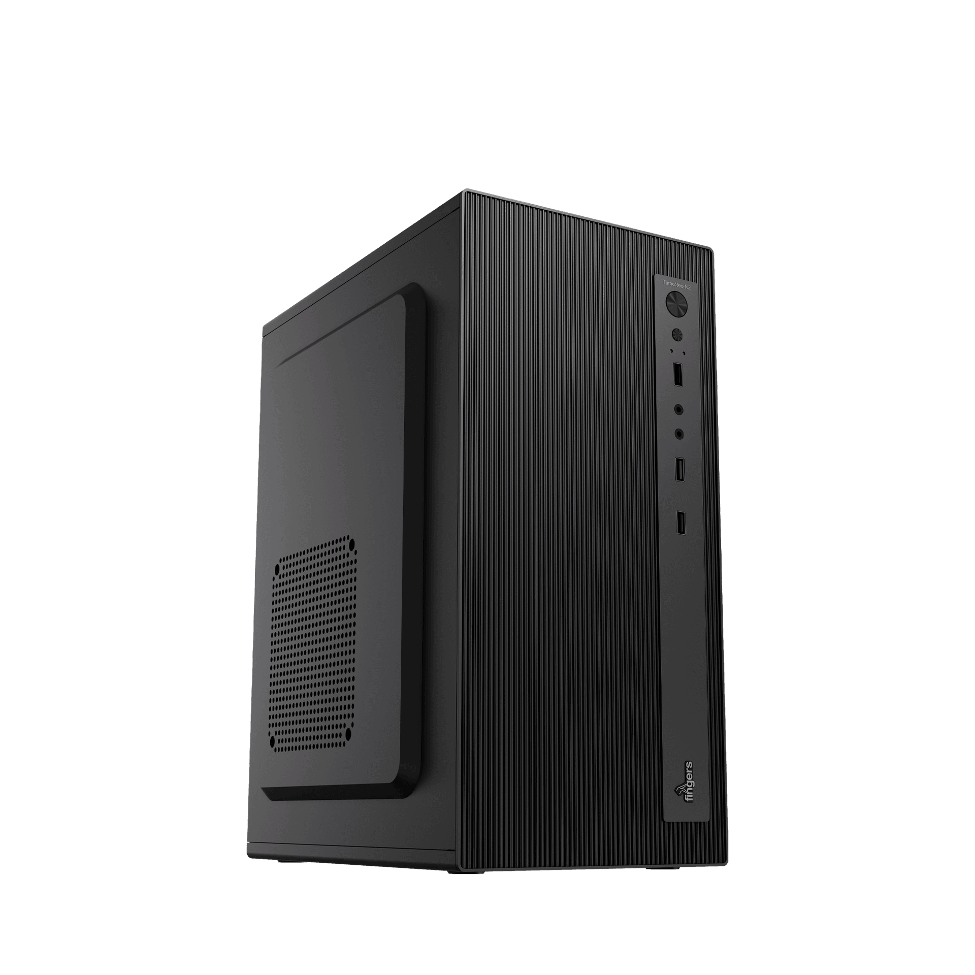 FINGERS TurboNeo-N2 black PC cabinet with a sleek front design