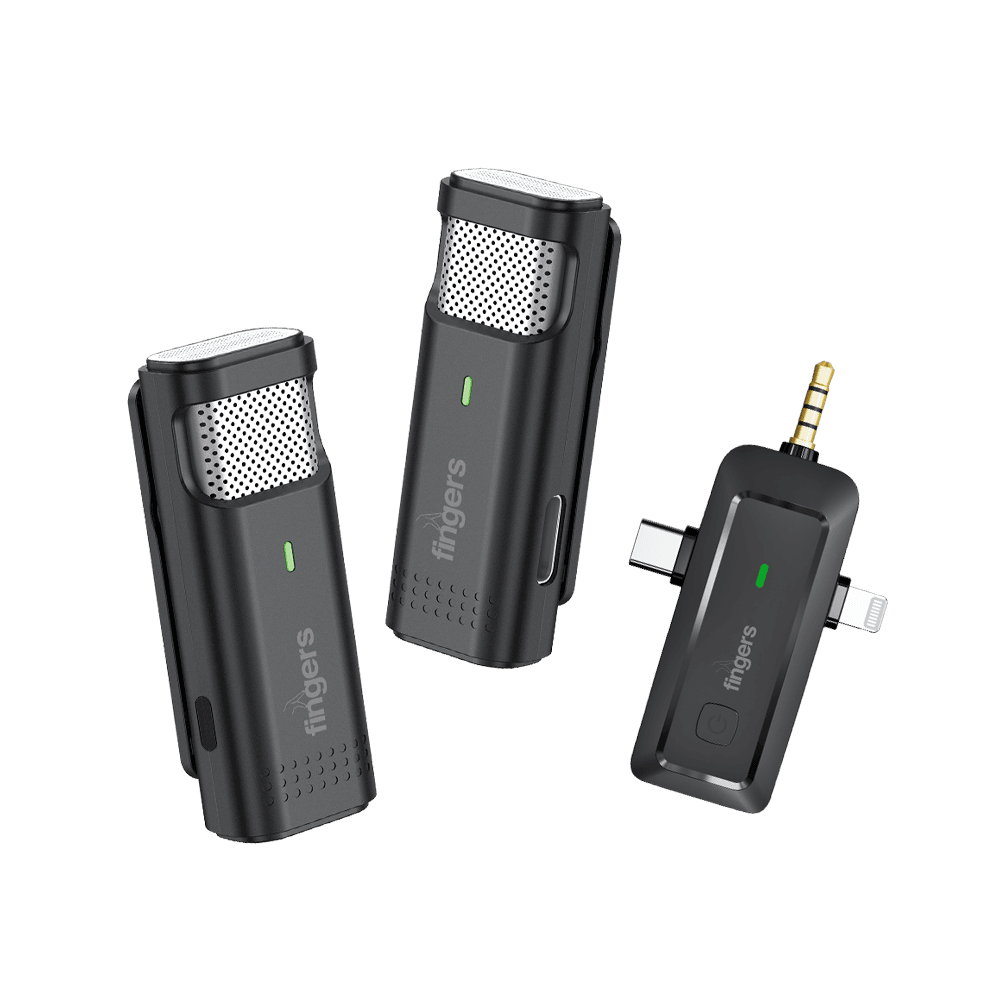 FINGERS PhoneMic-3C-2Mic Lavalier Wireless Mic