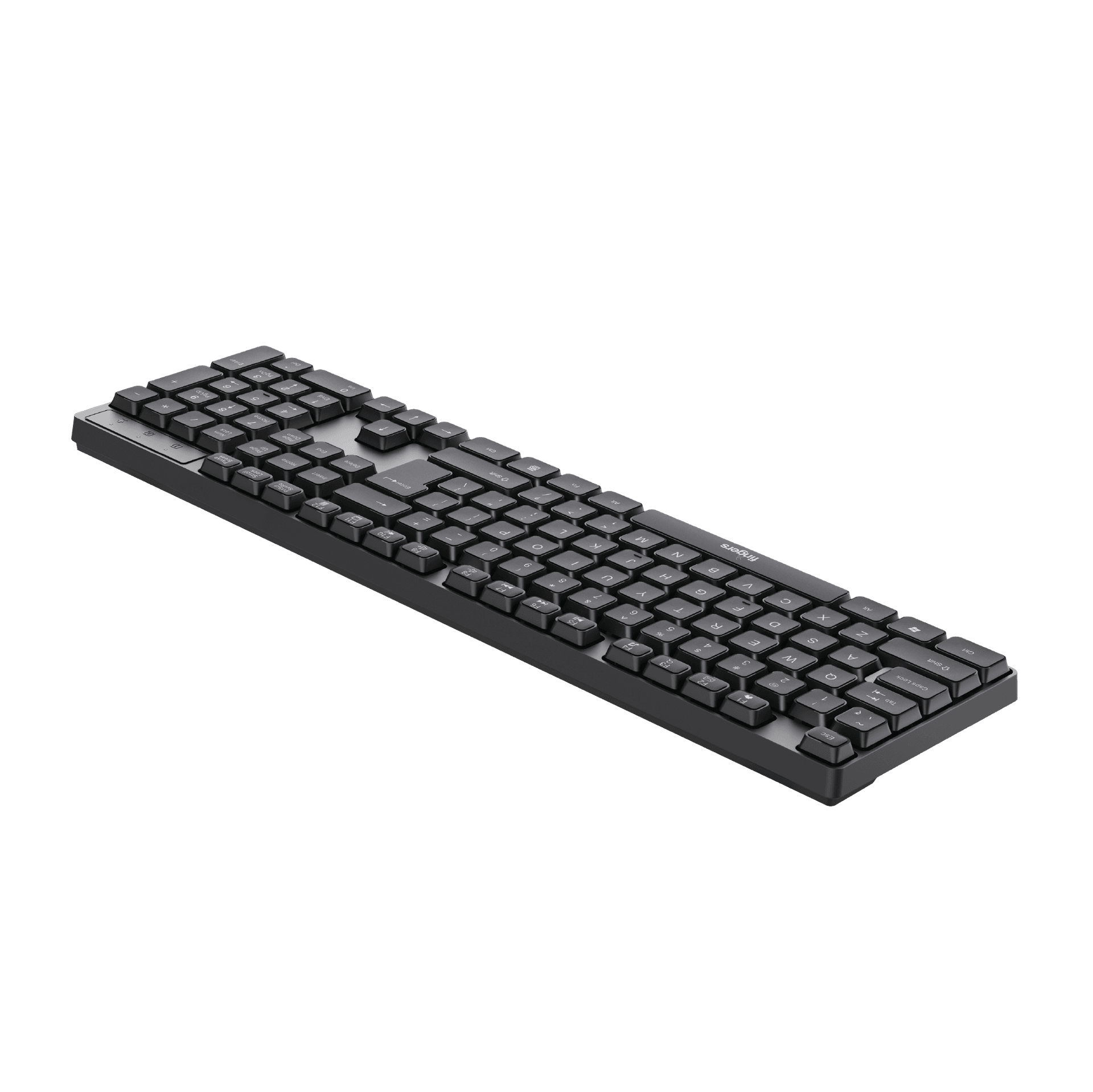 Side view of keyboard of FINGER StellarCombo2 wireless deskset