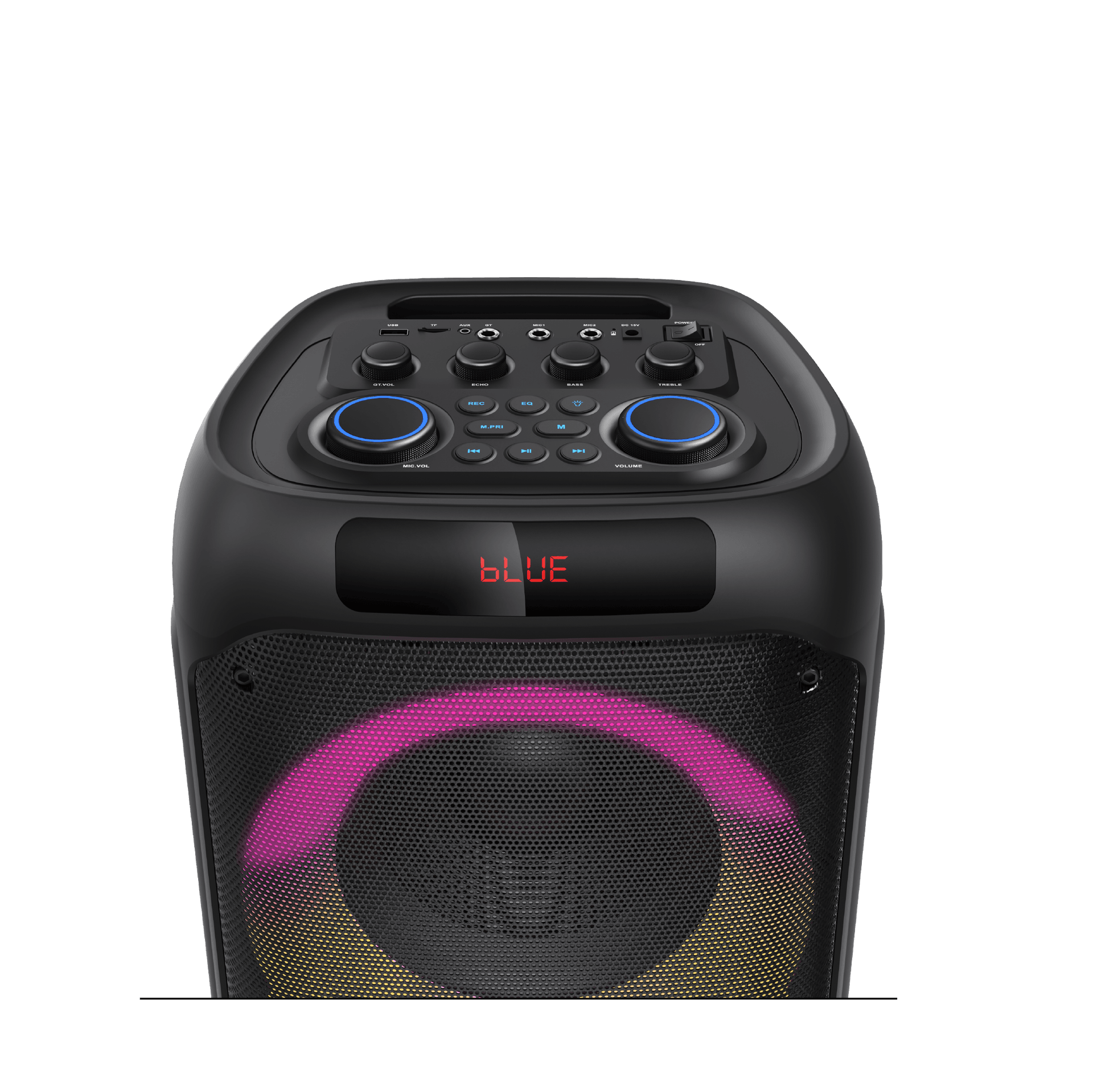 Top view of FINGERS RollingParties 124 bluetooth party speaker