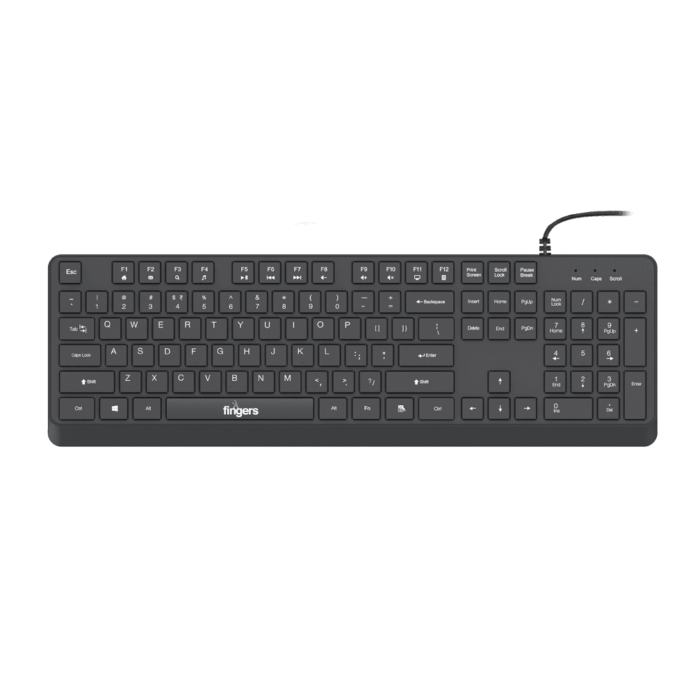 top view of FINGERS ButterClicks2 full size wired keyboard
