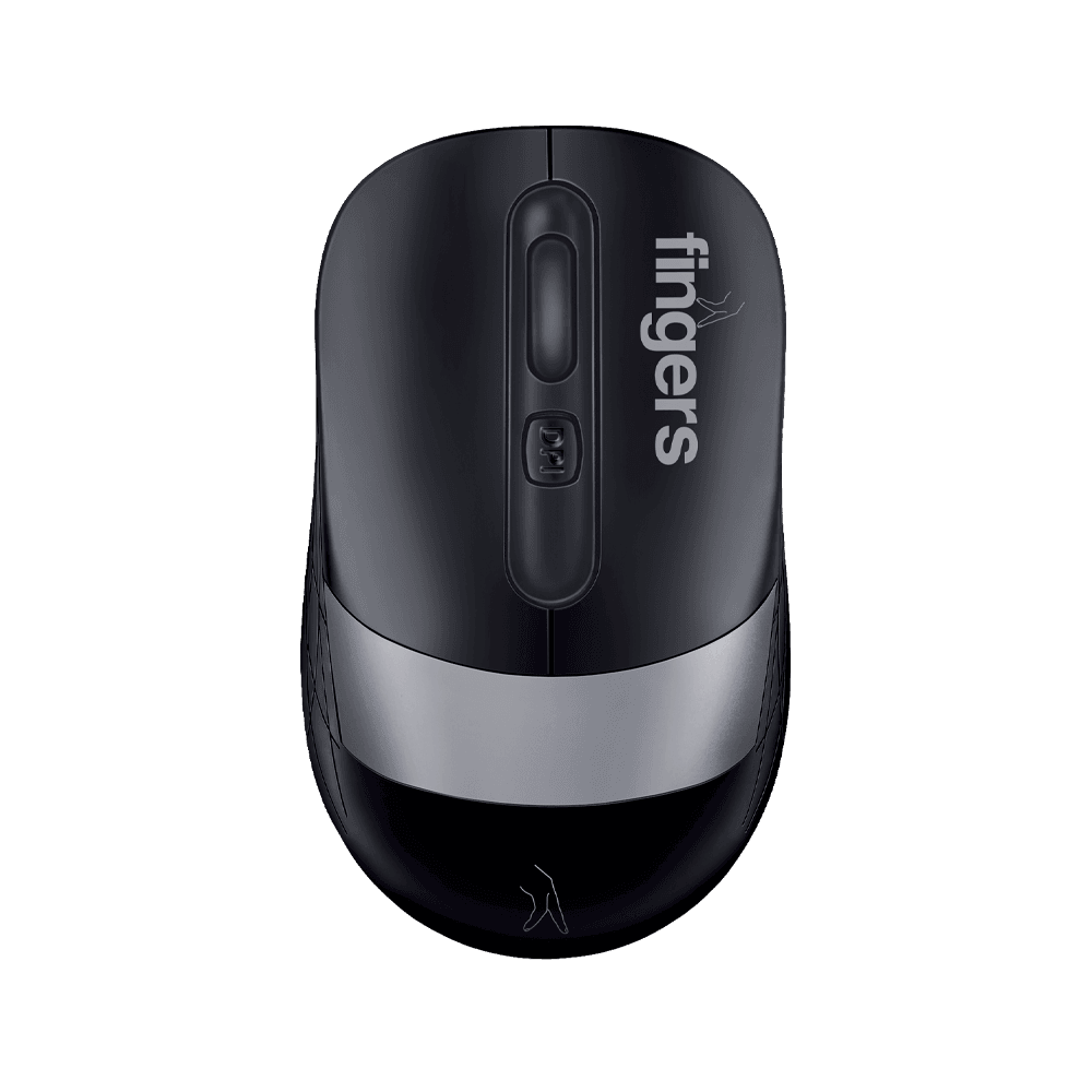 Top view of FINGERS Aerogrip WB9 Bluetooth mouse