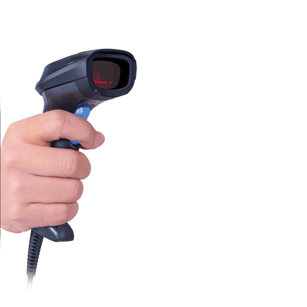 FINGERS QuickScan W5 Wired Barcode Scanner of Black Colour
