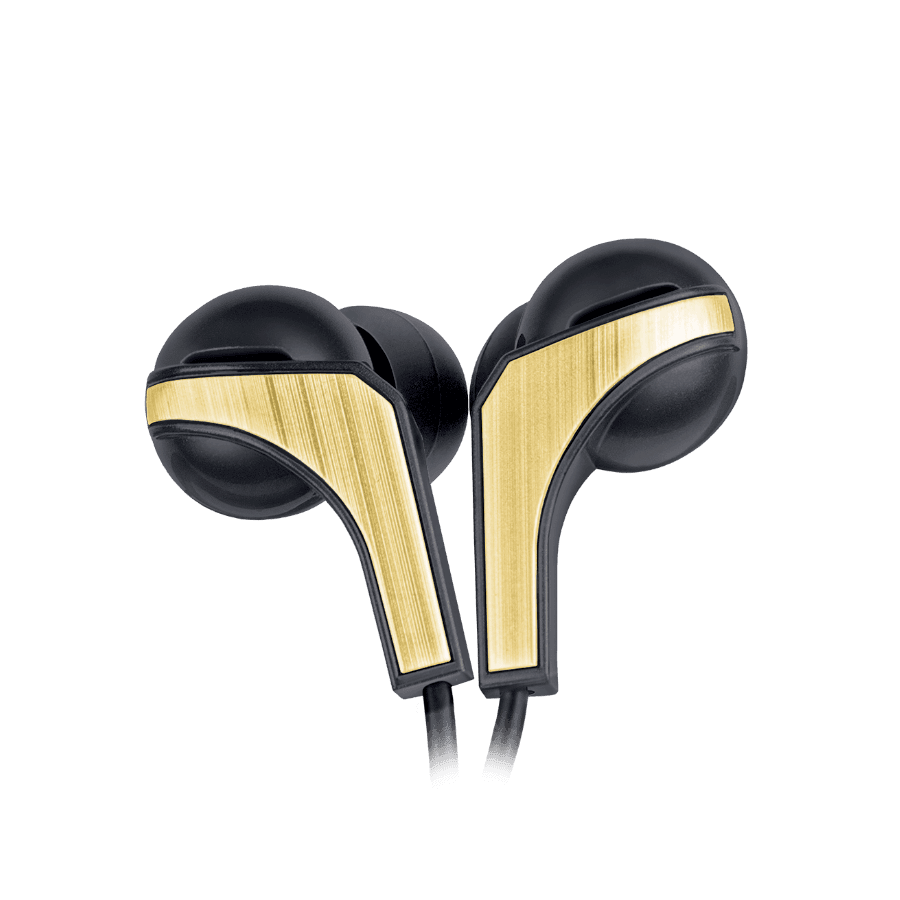 FINGERS SoundBoomerang Wired Earphones Ink Black + Gold