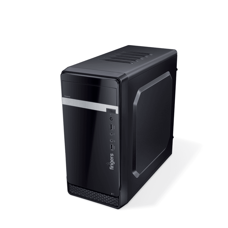 FINGERS Ascend C3 PC Case of Piano Black colour equipped with multiple USB ports