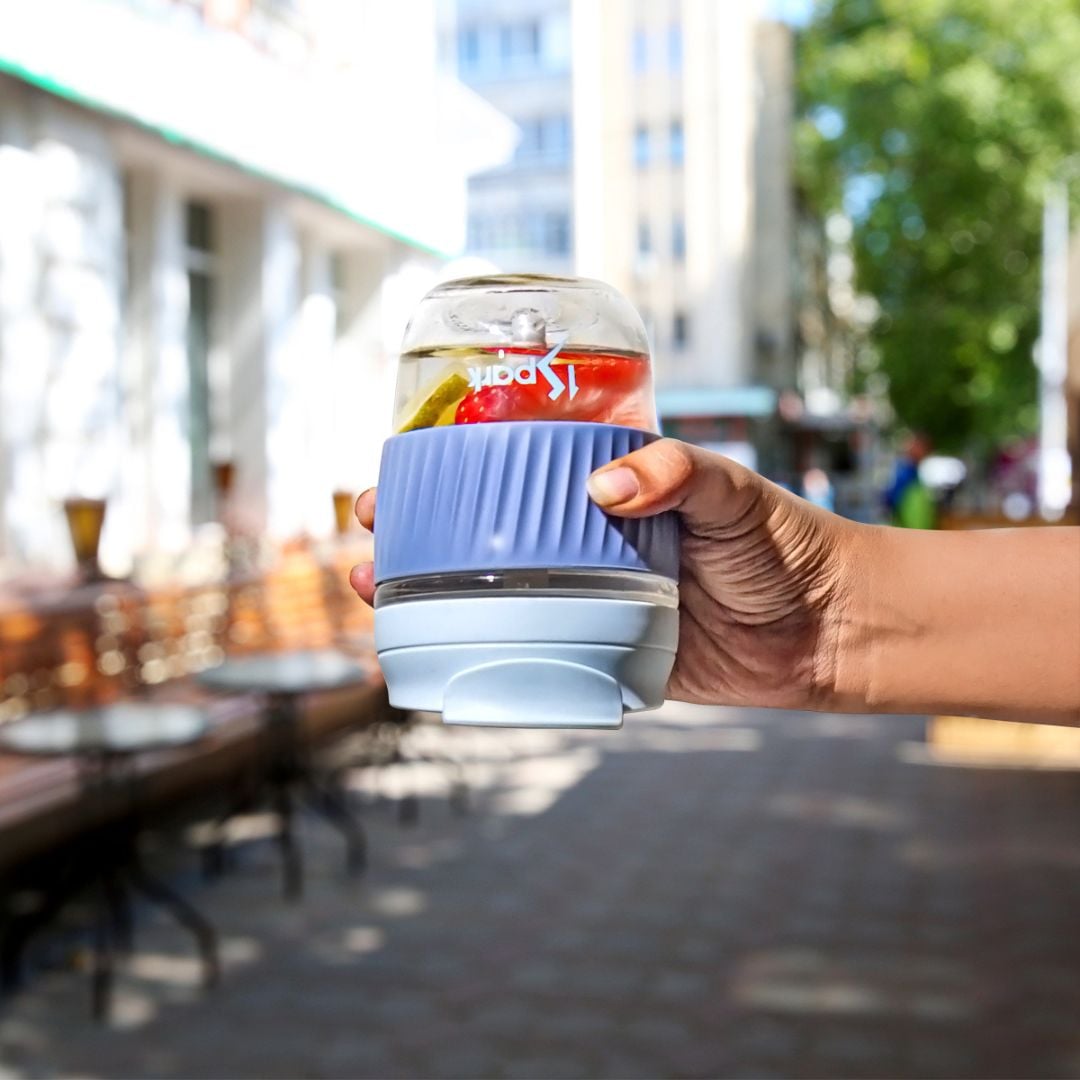 1Spark 3-in-1 Glass Tumbler