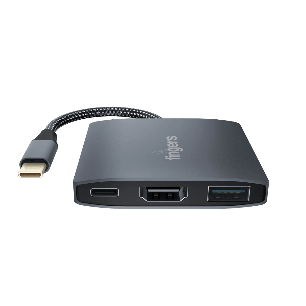 FINGERS TopNotch 3-in -1 USB Hub with 3 port extension