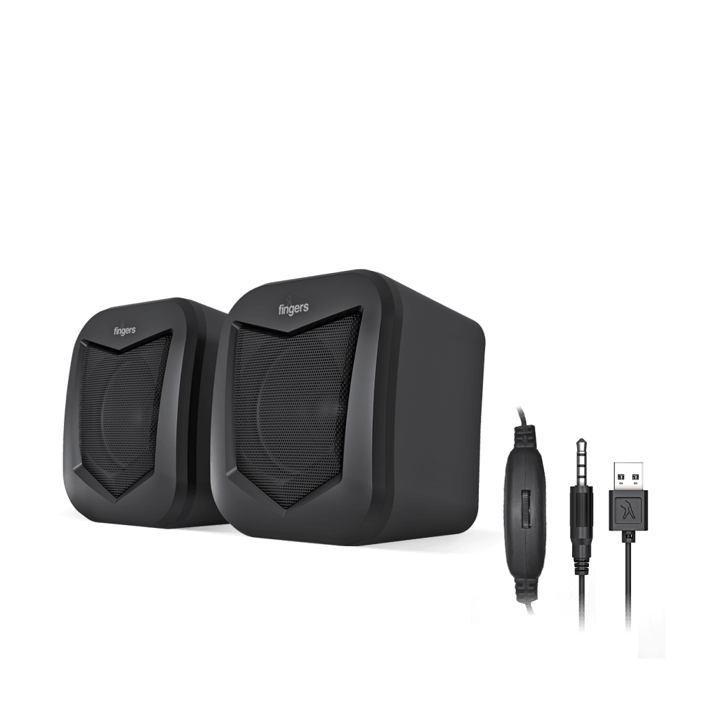 FINGERS DeskSound 2.0 Speaker Side Look