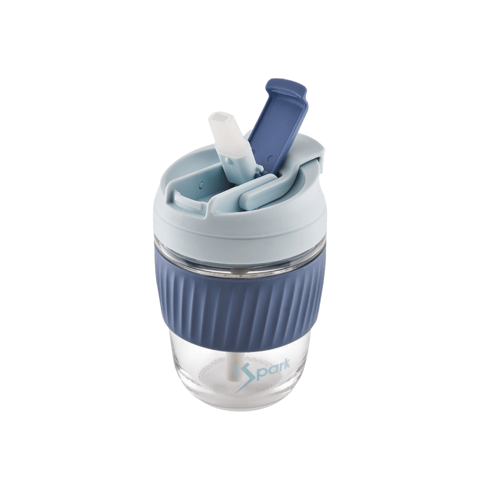 1Spark 3-in-1 Glass Tumbler