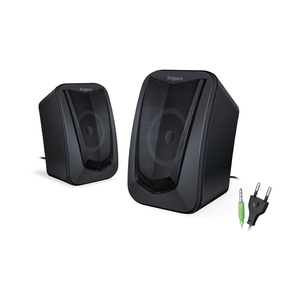 Side Angle View Of FINGERS ACP-FunBeats 2.0 Speaker With AC Power And 3.5  mm Jack