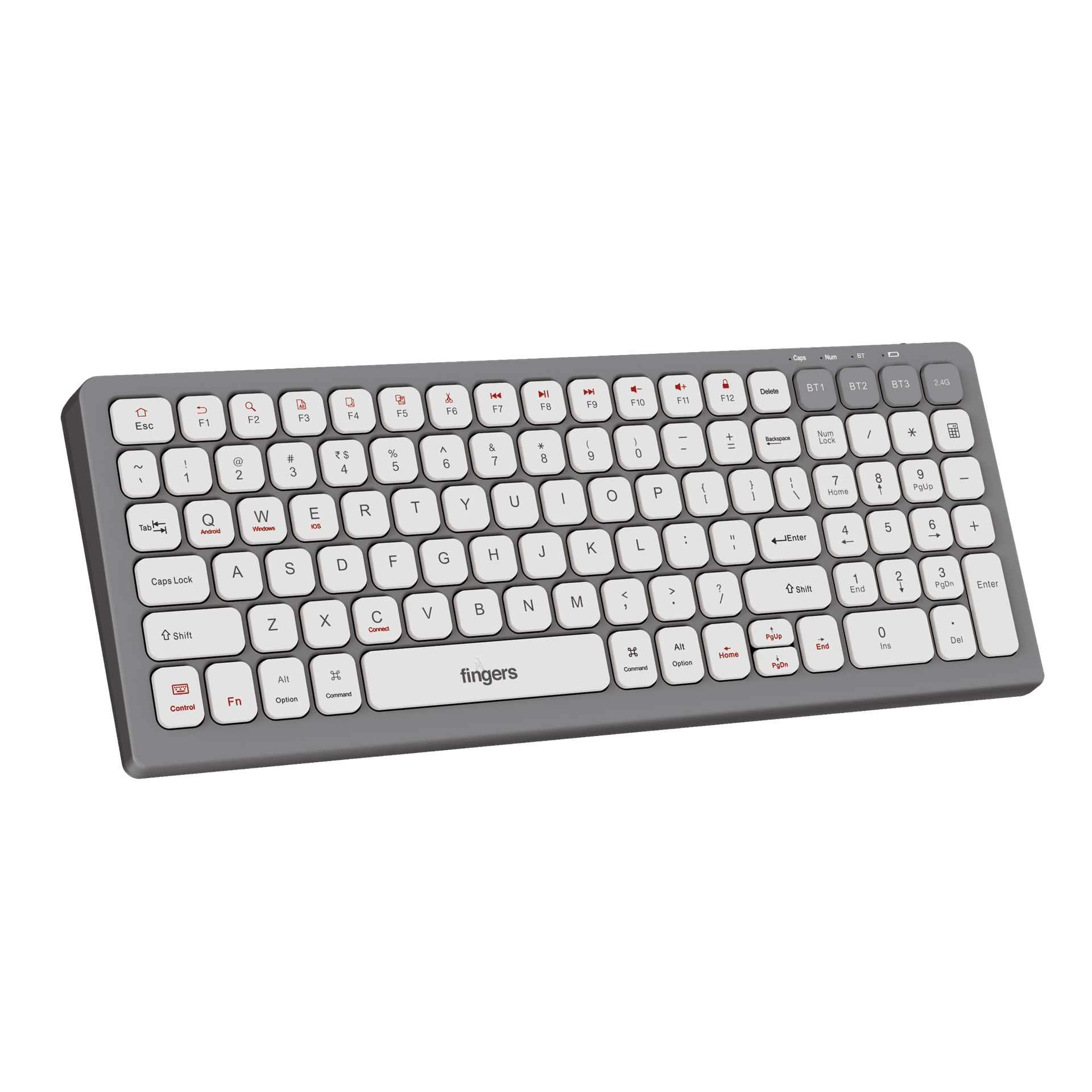 FINGERS ComboRegal-D4 Celestial White With mosue and USB receiver