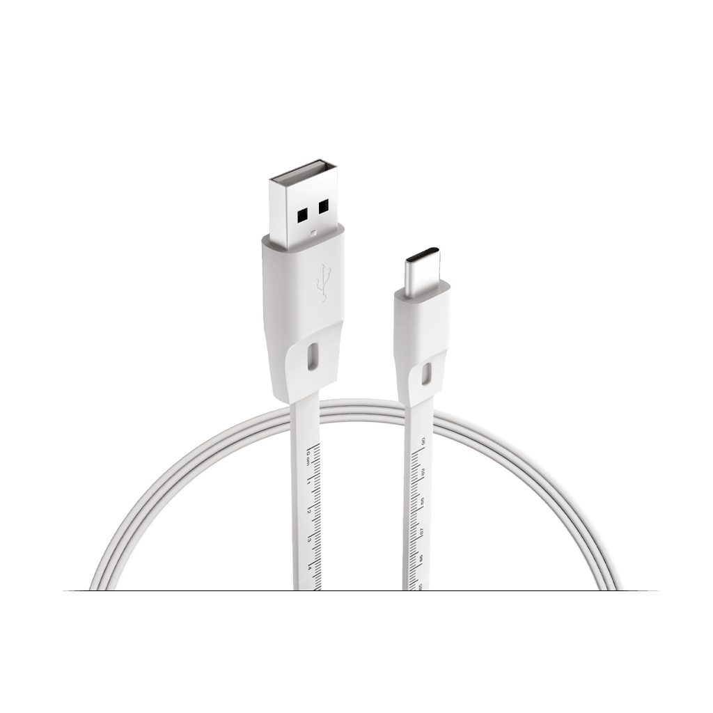 FINGERS FMC-ChargeScale-C03 USB charging cable with clear measurement markings