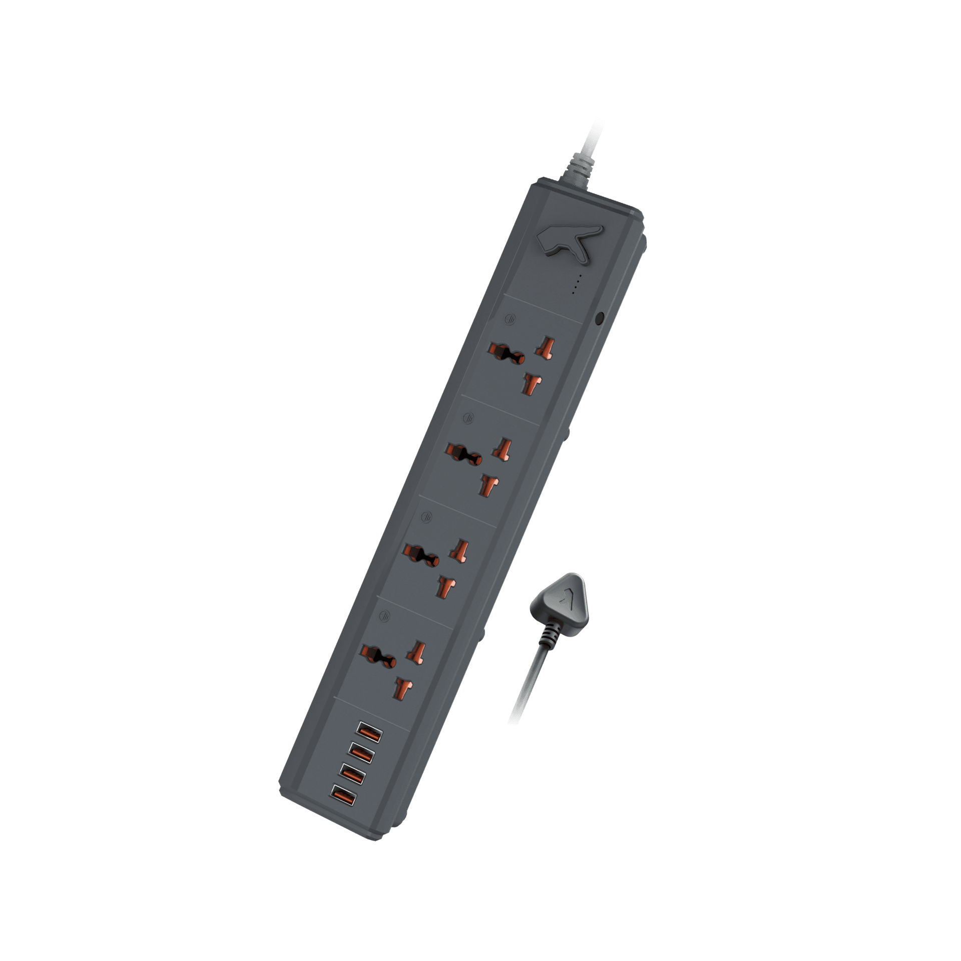 FINGERS PowerStation-4S4U power strip with connecting plug