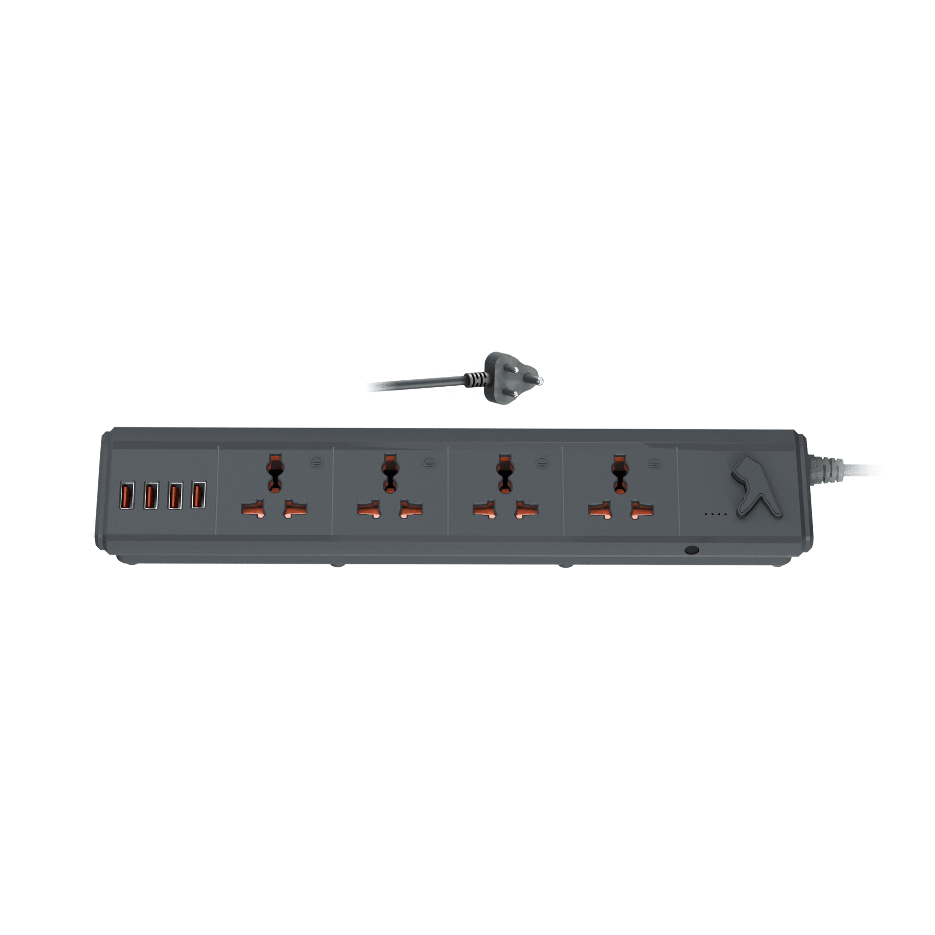 FINGERS PowerStation-4S4U power strip with connecting plug