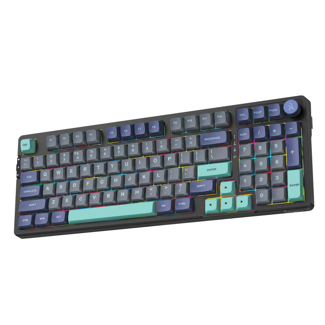full view of QuikFINGERS Fierce GK7 gaming keyboard