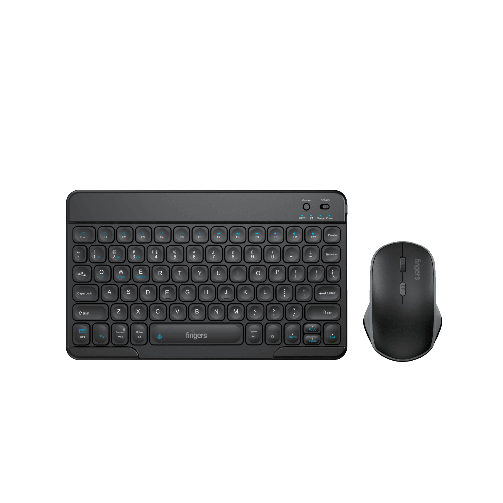 FINGERS MiniClicks Duo D7 Compact keyboard and mouse side look