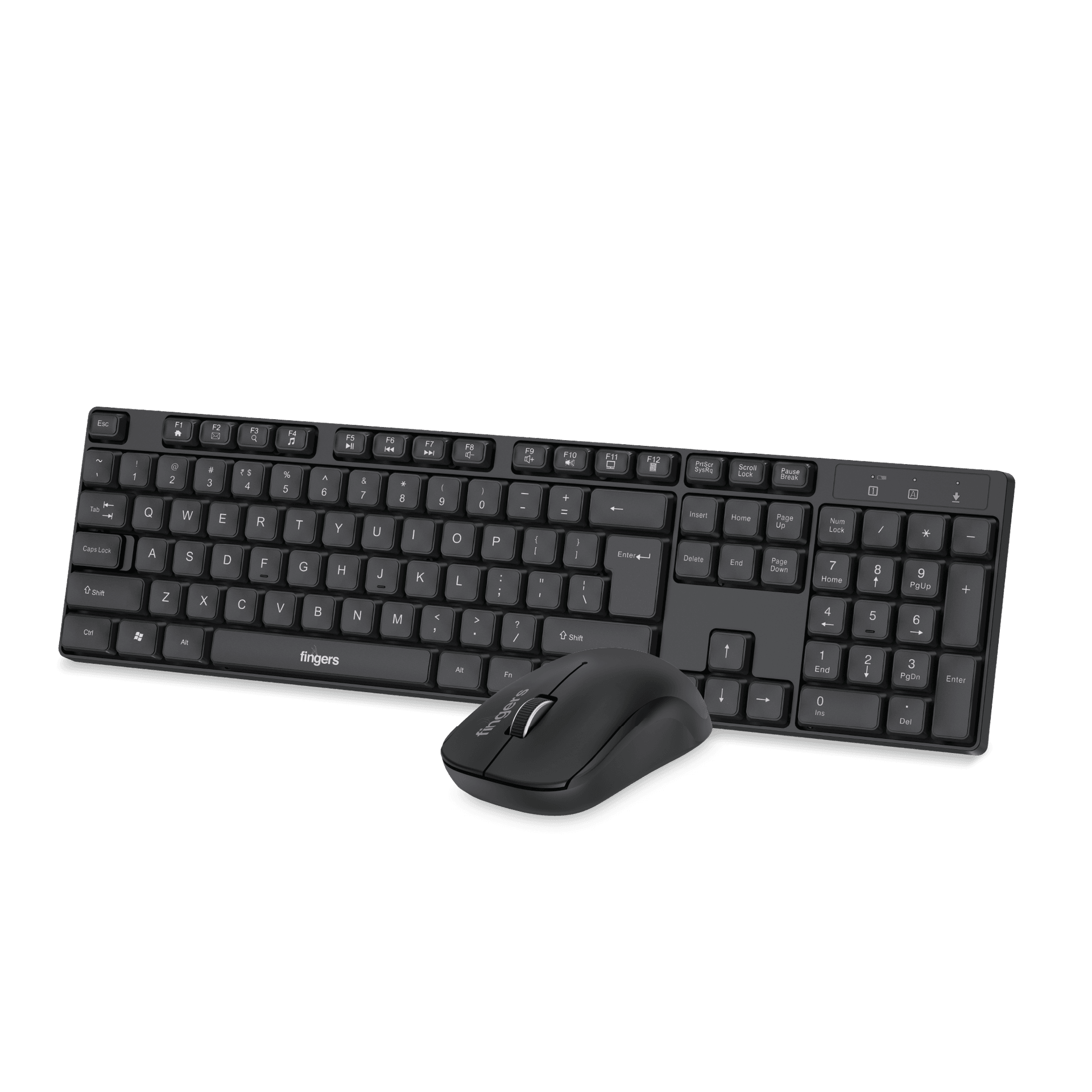 Top view of FINGERS StellarCombo2 keyboard mouse for everyday use