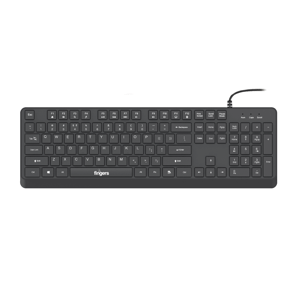 top view of FINGERS ButterClicks2 full size wired keyboard