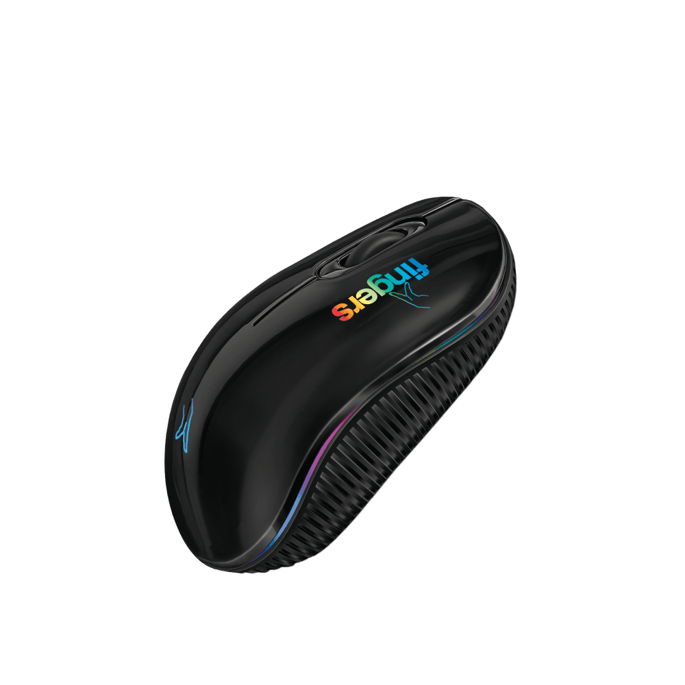 Top Angled view of FINGERS RGB-NoviTrend Wireless + Bluetooth Mouse 