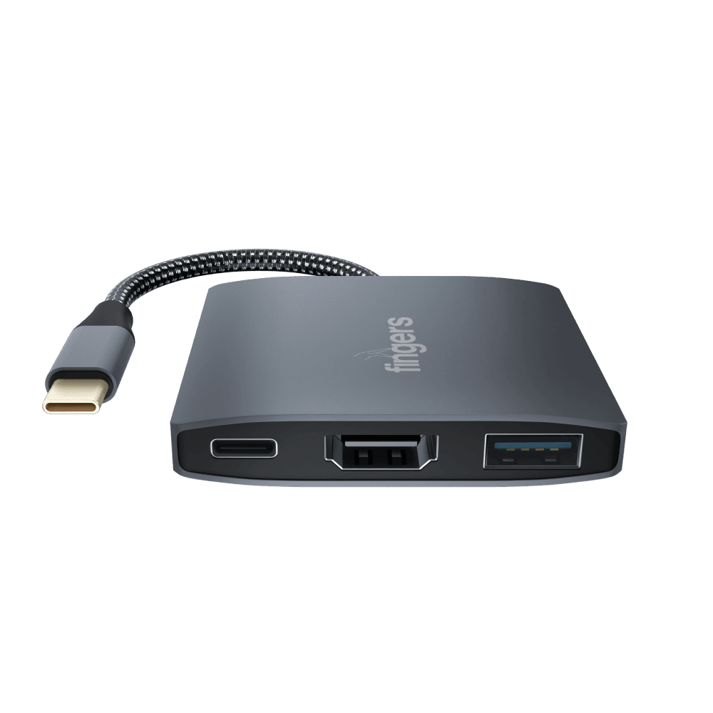FINGERS TopNotch 3-in -1 USB Hub with 3 port extension