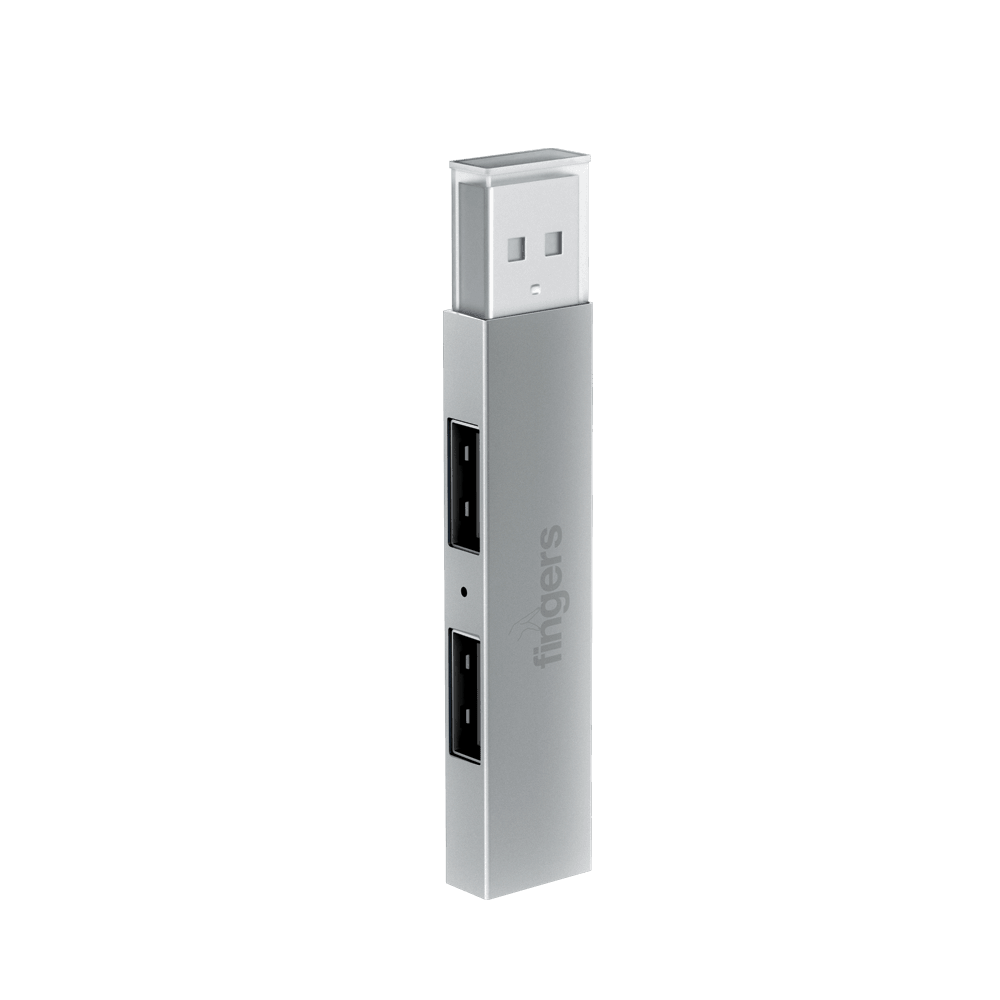 A standing view of FINGERS TriPort USB Hub
