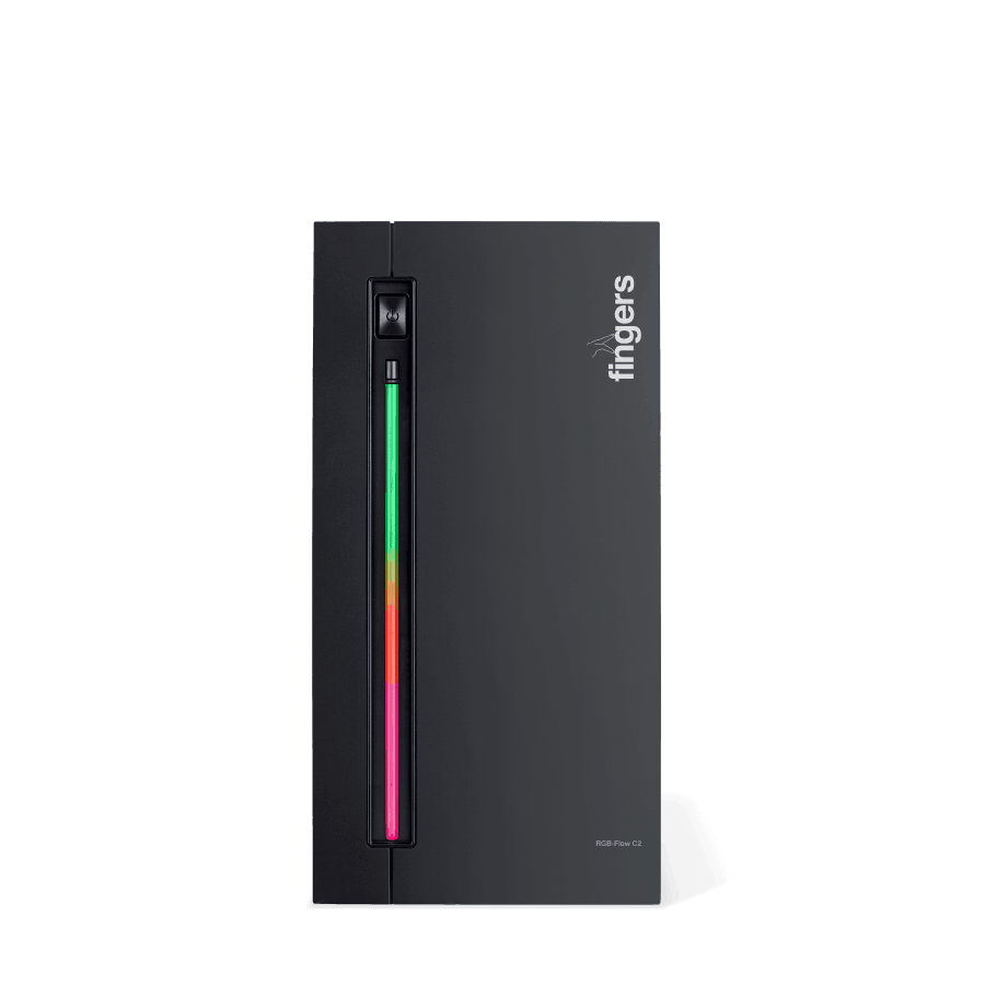 FINGERS RGB-Flow C2 PC Case of black colour with ARGB LEDs