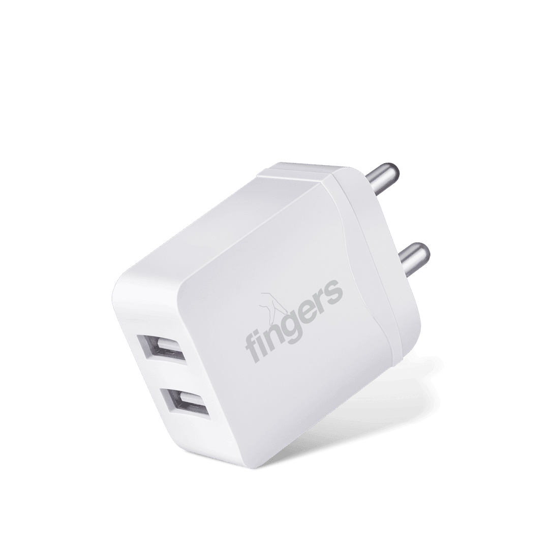 FINGERS PA DUAL USB in Matte White Color
