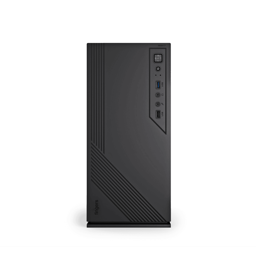 FINGERS Metal-C7 Micro ATX PC Case Front View
