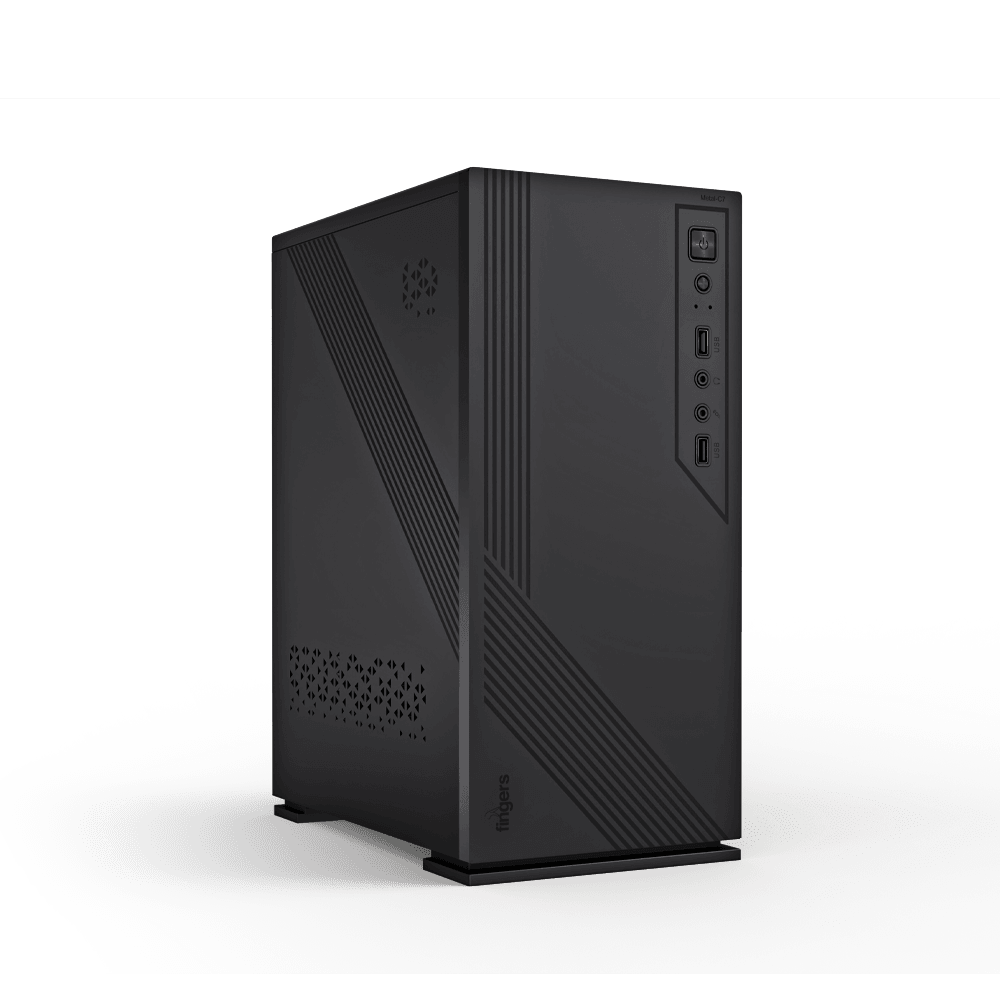 FINGERS Metal-C7 Micro ATX PC Case Front View
