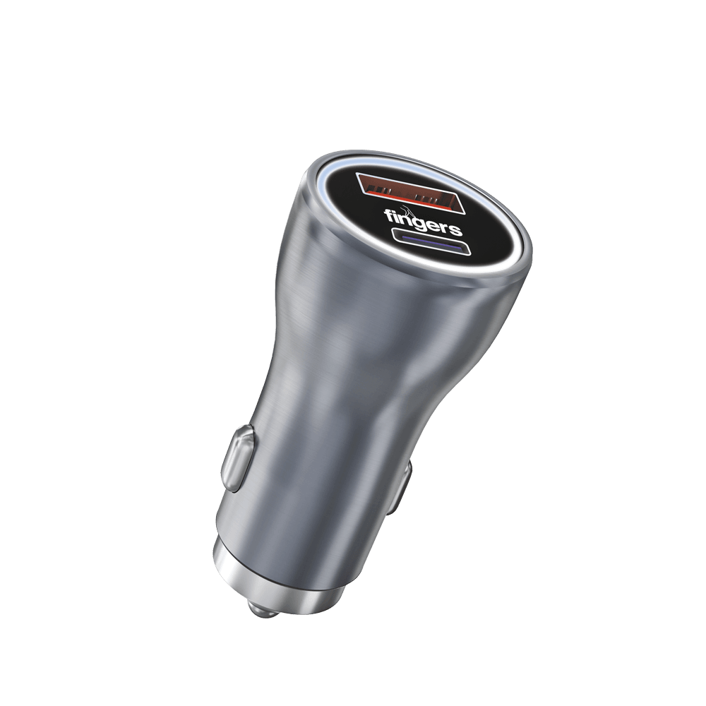 FINGERS DoublePower Car Charger Cross Look