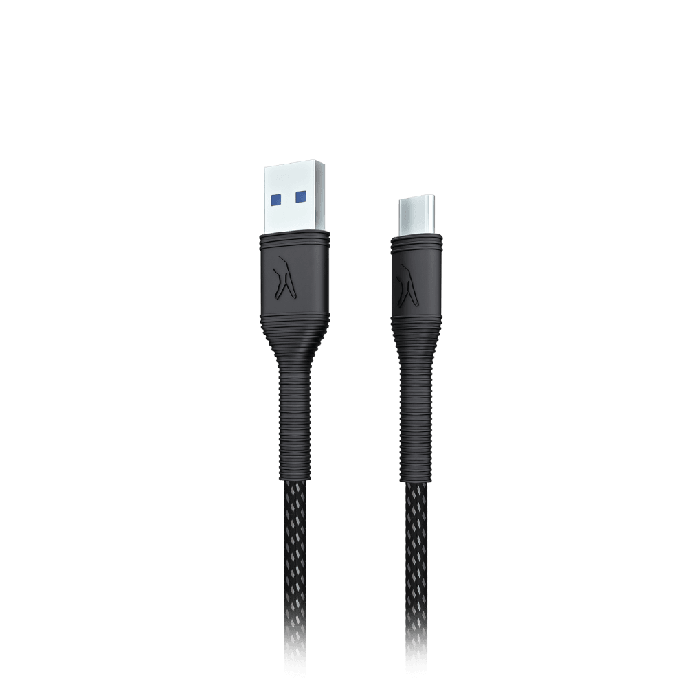 FINGERS RuggTwist-C02 Type-C Mobile Cable Folded Look