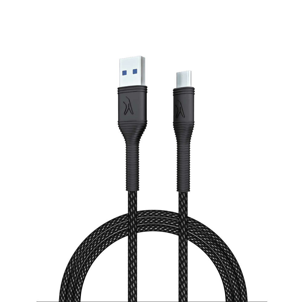 FINGERS RuggTwist-C02 Type-C Mobile Cable Folded Look